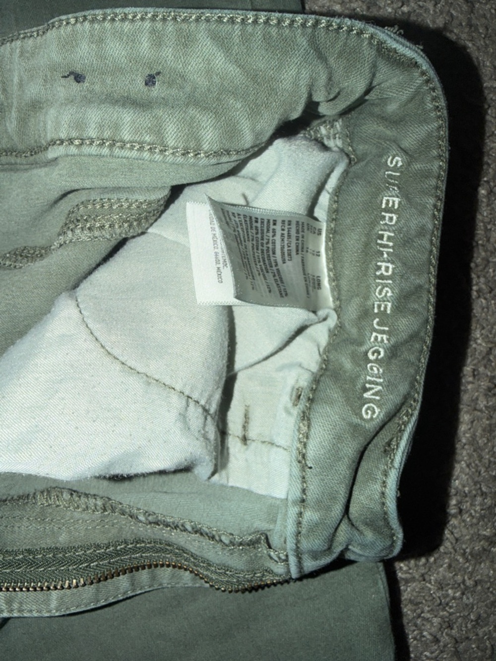 American Eagle Outfitters Women's Skinny Jeans in Olive - Picture 4 of 10